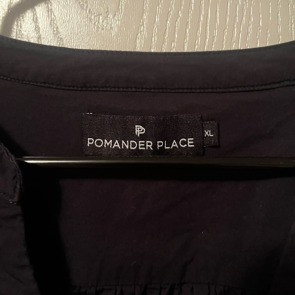 Tuckernuck Pomander Place Navy Cotton Kenzo Long Sleeve Dress - Picture 3 of 7